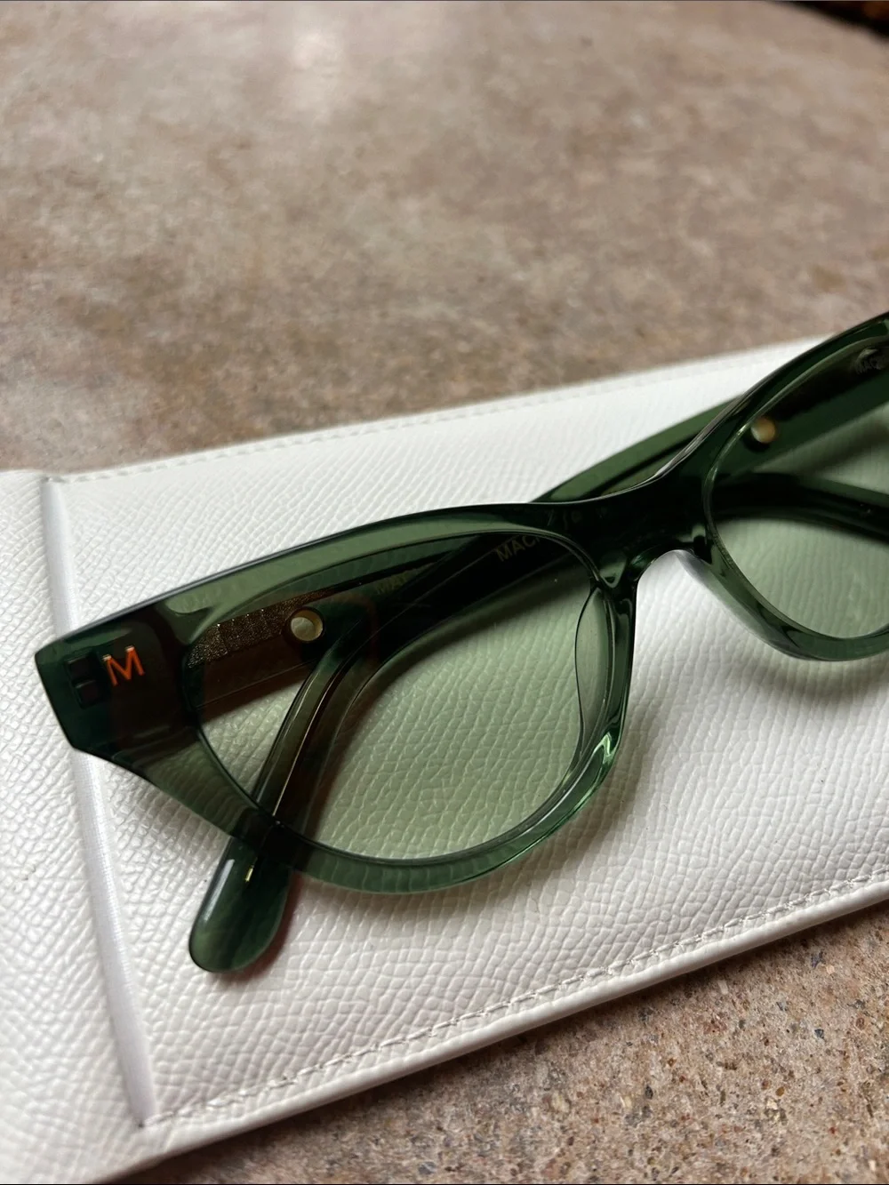 Machete Green Translucent Cat Eye Sunglasses - Picture 2 of 4